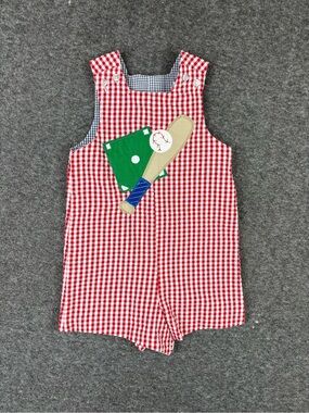 The Bailey Boys 18M Seersucker Reversible Romper Preppy Southern